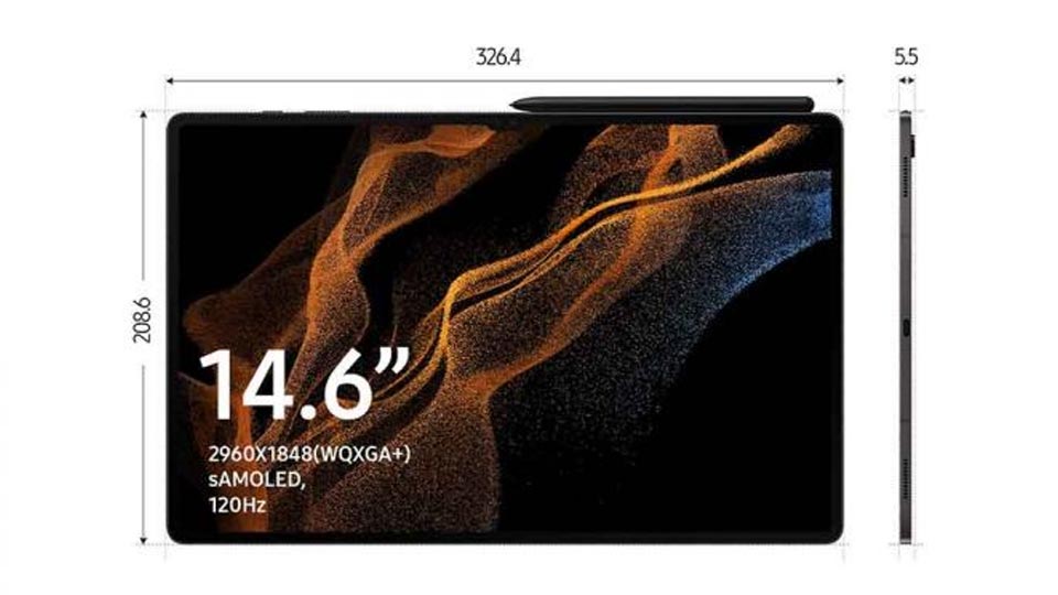 تبلت سامسونگ Galaxy Tab S8 Ultra 5G -X906 ظرفیت 8/256گیگابایت
