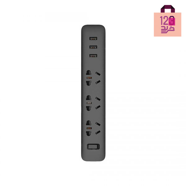 چند راهی برق شیائومی مدل xiaomi power strip 3 port 3 USB
